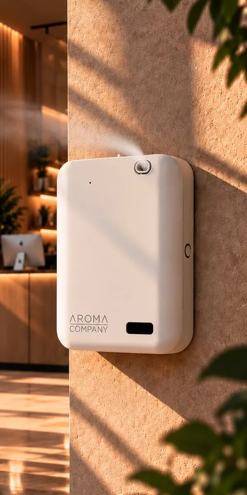 Aromatizador profesional BT200 blanco para oficinas, restaurantes y consultorios — cobertura hasta 200m²